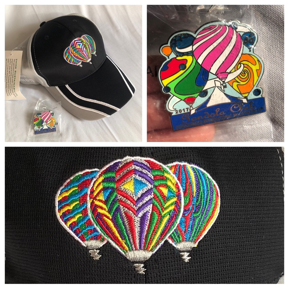 2017 Albuquerque Balloon Fiesta Embroidered Hat & Gondola Club Enamel Pin